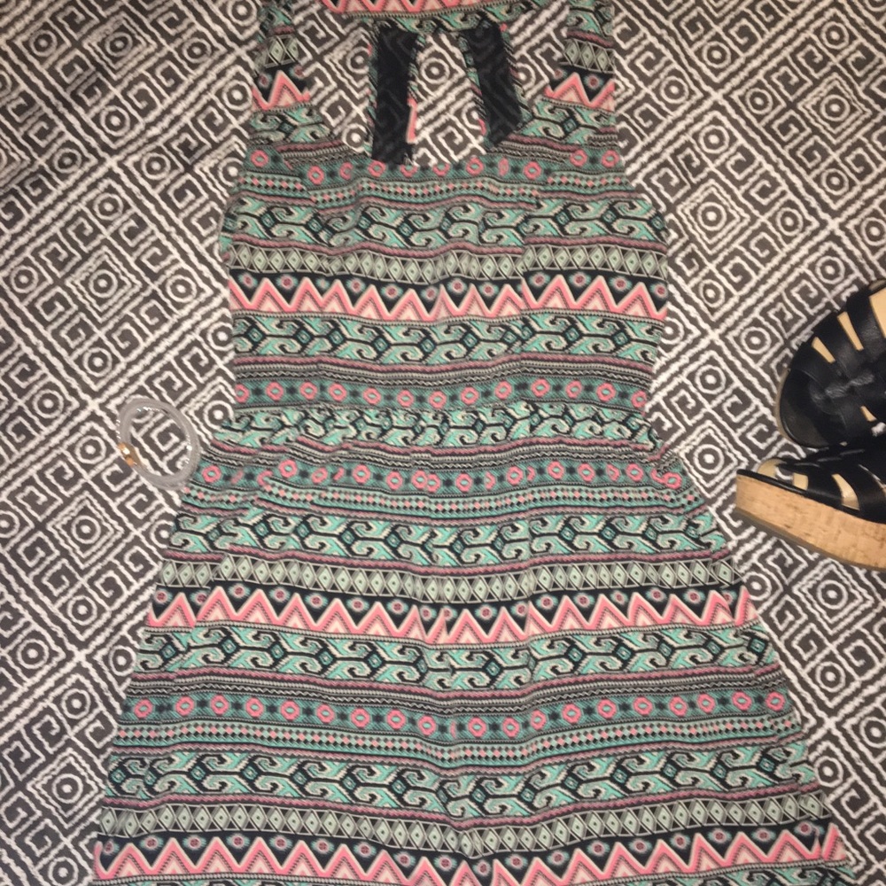 Aztec Print Dress